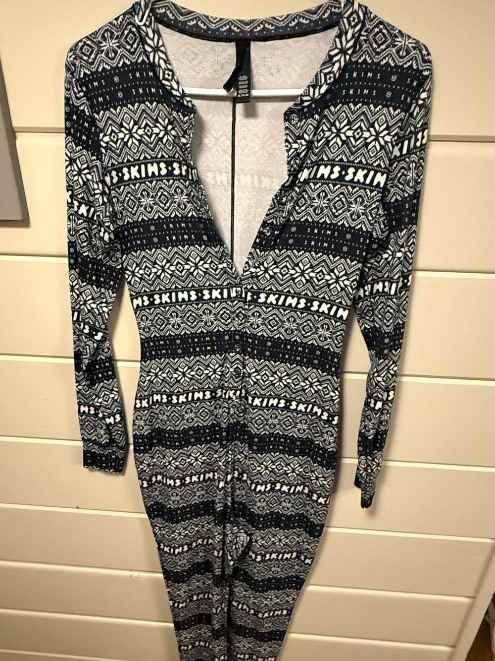 Skims PJ jumpsuit.  Size XL